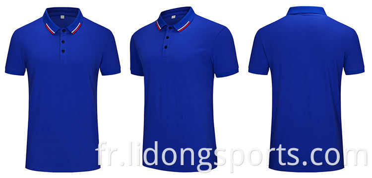 NOUVEAU Men de style Polo Neck à manches courtes Tshirt Soft Touch Custom Design Golf Tshirts Polo pour hommes